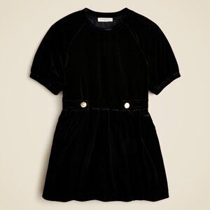 Crewcuts Velvet Dress‎ Girls 12 Black Holiday Party Classic Fancy Girlhood NWT
